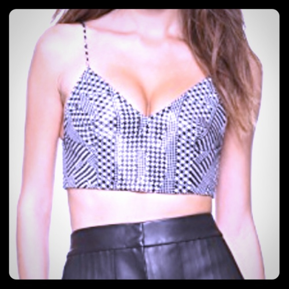 Alexander Wang Cropped V neck Cami